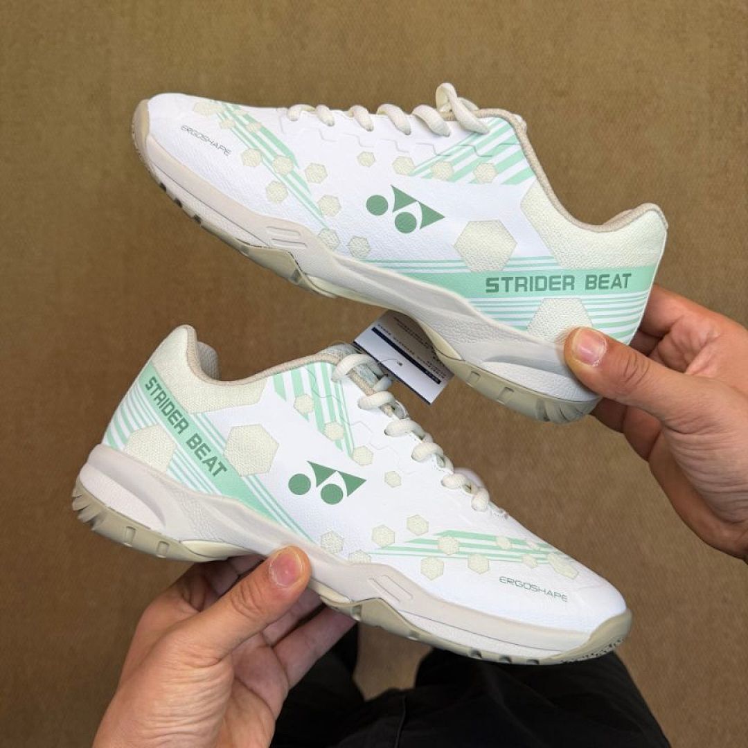 Yonex Strider Beat Badminton Shoes White Mint Green