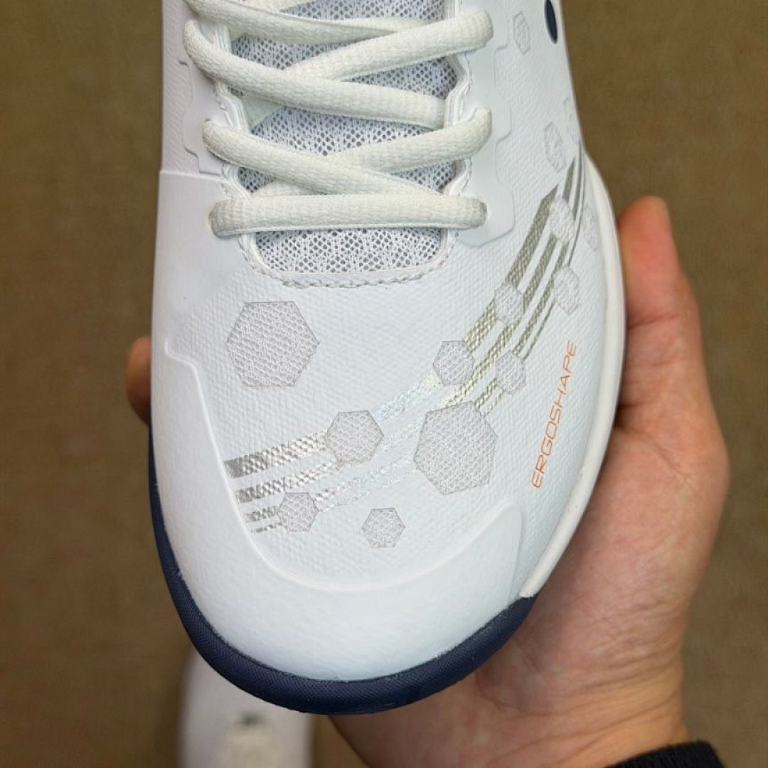 Yonex Strider Beat Badminton Shoes SHB-SB2EX White Navy Orange Ergoshape Indoor Court Sports Footwear