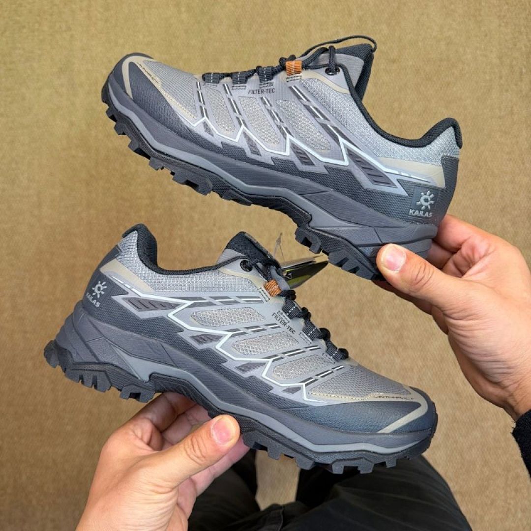 KAILAS FILTER-TEC Waterproof Breathable Men's Trail Running Hiking Shoes Grey