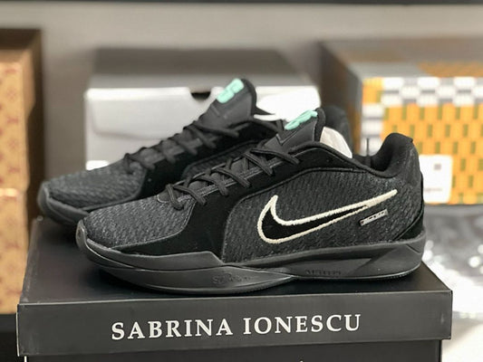 Nike Sabrina 1 Black White Mint Foam Basketball Shoes FQ3389-001