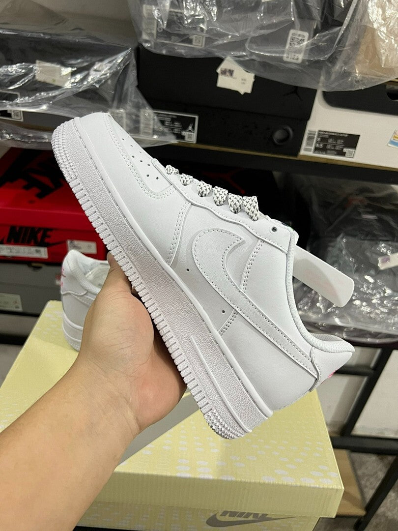 Nike Air Force 1 Low KAWS Custom White Multicolor Neon Stripes Shoes