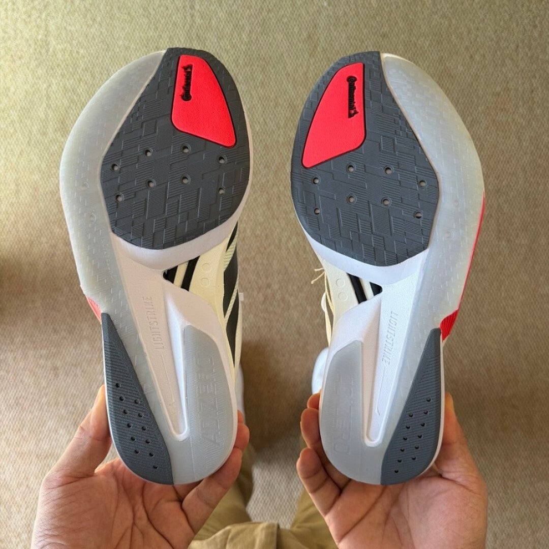 Adidas Adizero Adios Pro 3 Men's Running Race Shoes Cloud White Core Black Solar Red Lightstrike Pro Carbon Plate HQ8438