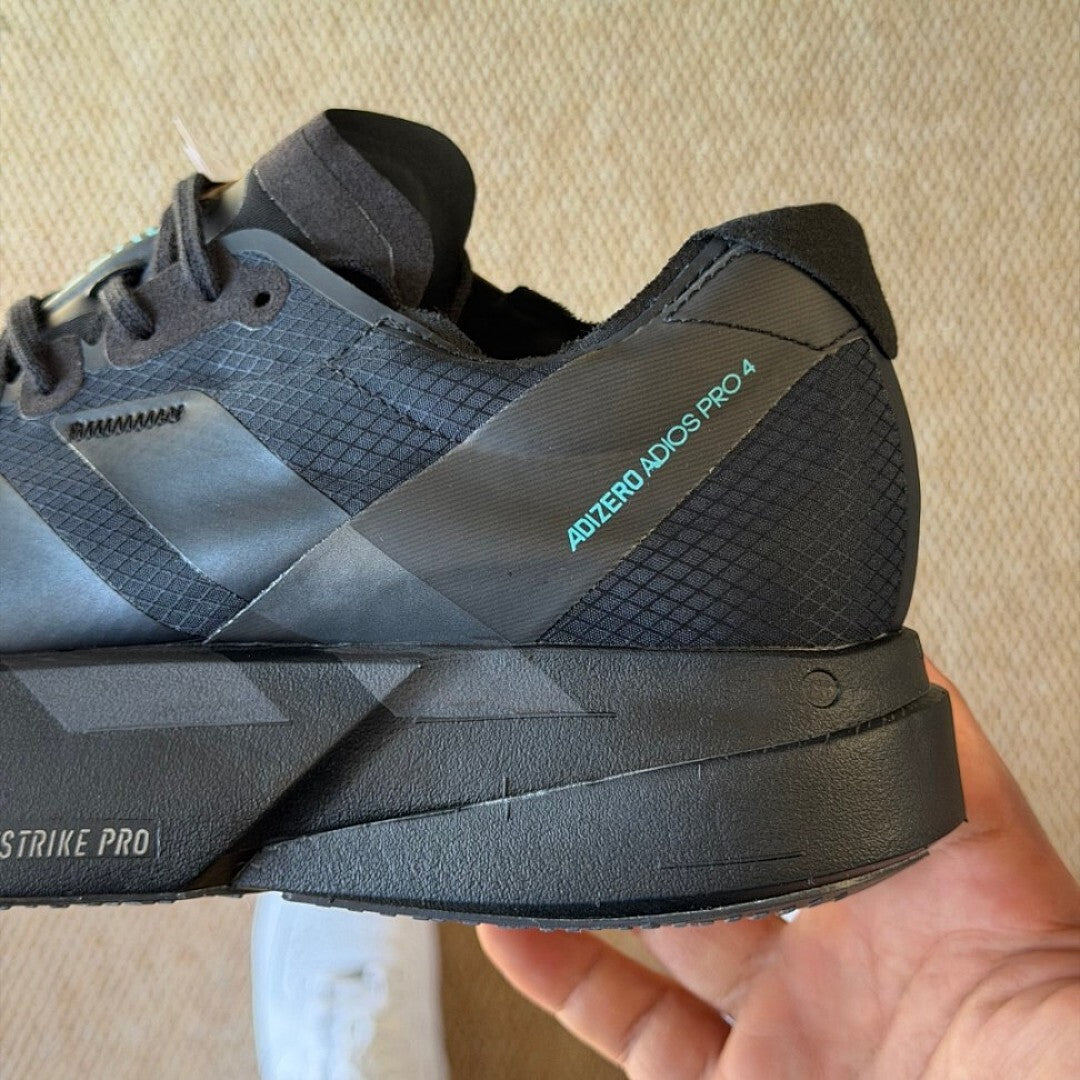 Adidas Adizero Adios Pro 4 Lightstrike Pro Carbon Plate Race Day Running Shoes - Core Black