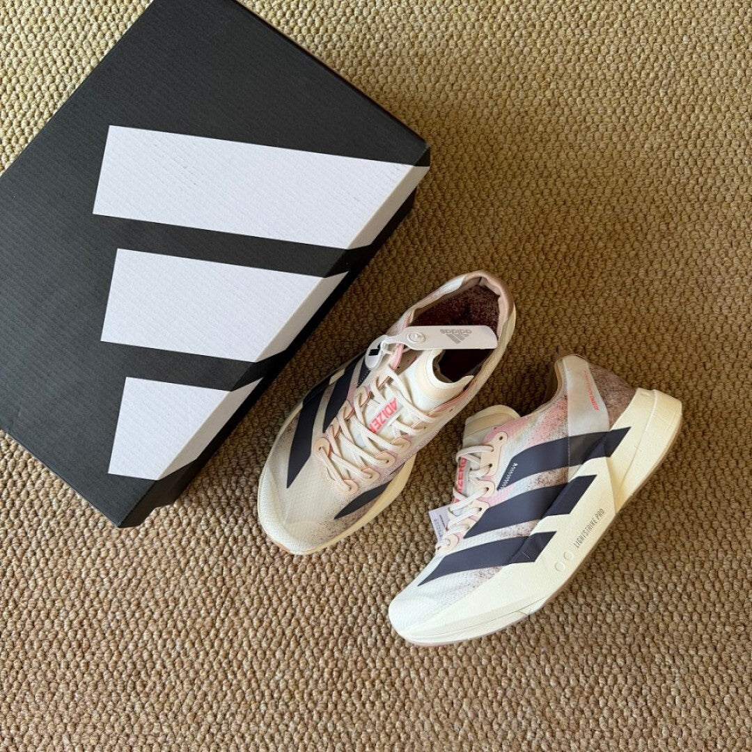 Adidas Adizero Adios Pro 4 Running Shoes White Preloved Lilac Preloved Red GW7896