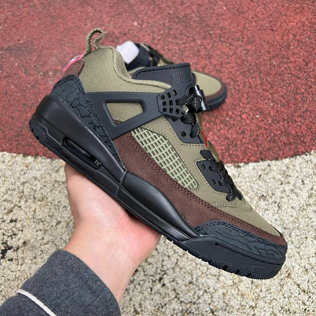Nike Air Jordan Stay Loyal 3 FQ1750-200 Neutral Olive Black Brown Men's Lifestyle Sneakers Hybrid Elephant Print Shoes