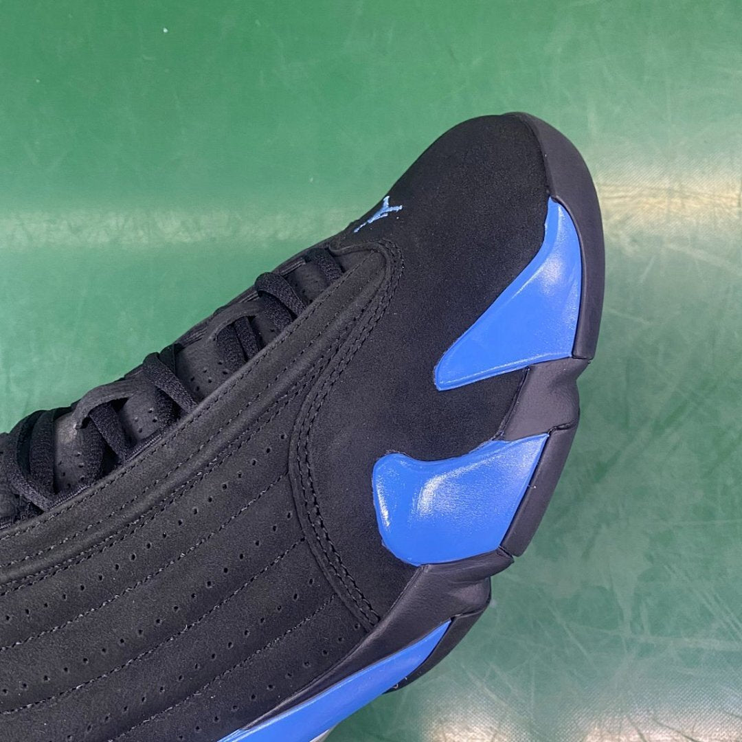 Air Jordan 14 Retro "Varsity Royal" Black Royal Blue Metallic Silver 311818-041 Men's Sneakers
