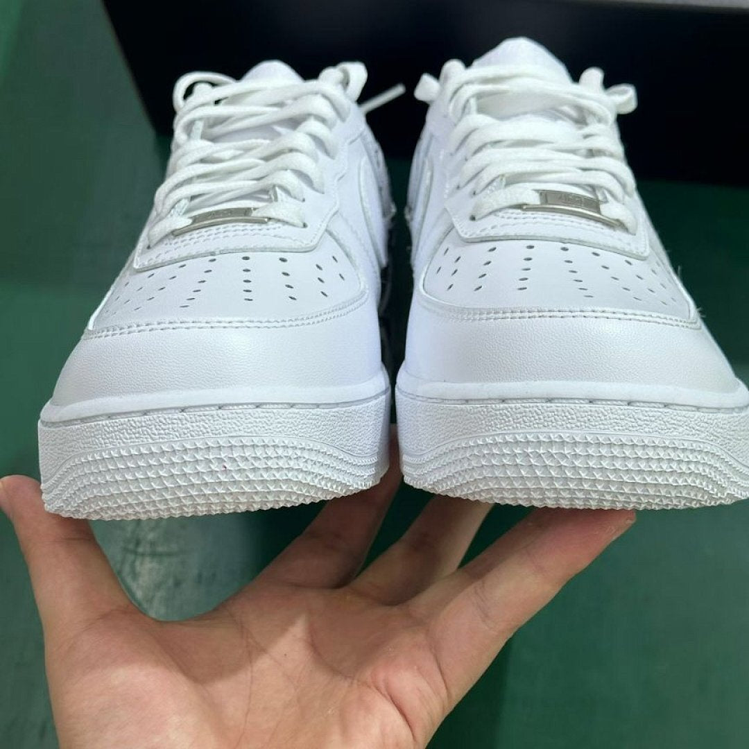 Custom Nike Air Force 1 Low '07 White Black Eyeball Print Sneakers AF1 Unique Eye Design
