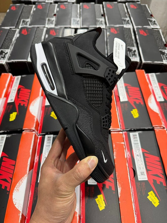 Nike Air Jordan 4 Retro Black White Sneakers
