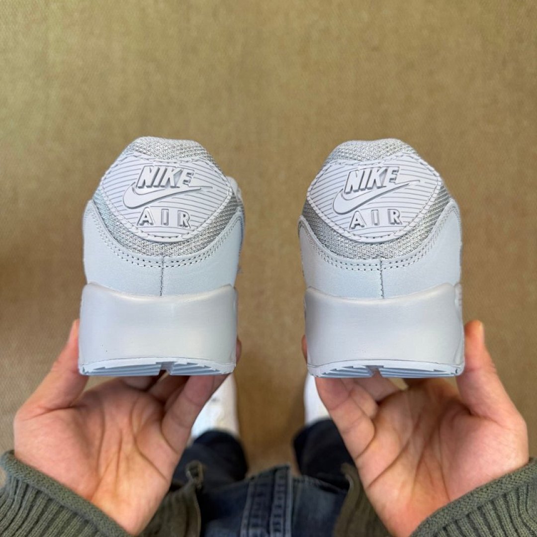 Nike Air Max 90 Pure Platinum Light Grey White Trainers Sneakers - DJ6205-100