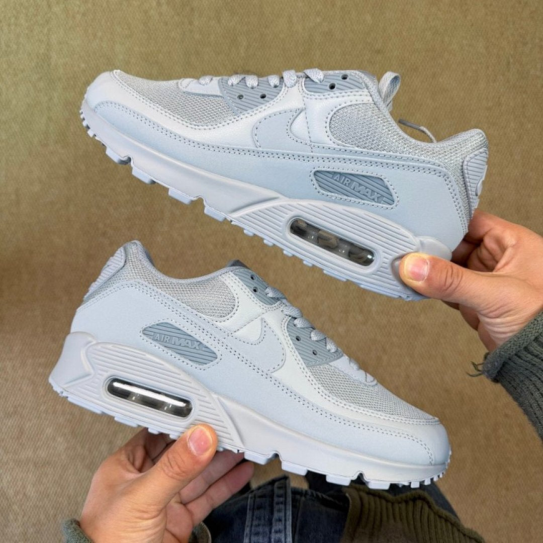 Nike Air Max 90 Pure Platinum Light Grey White Trainers Sneakers - DJ6205-100