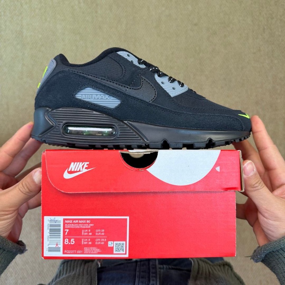 Nike Air Max 90 Dark Smoke Grey Volt Black CT1028-001