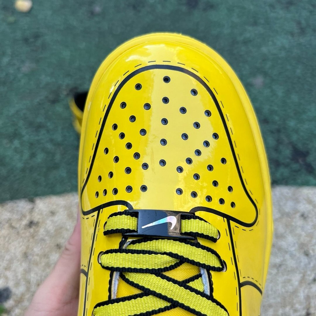 Nike Dunk Low Yellow Patent Cel-Shaded Sneakers