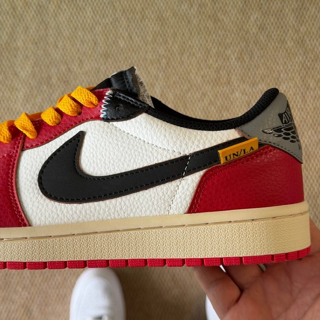Nike Air Jordan 1 Low OG Union LA Neutral Grey Varsity Red Chicago Sneakers DZ4844-100