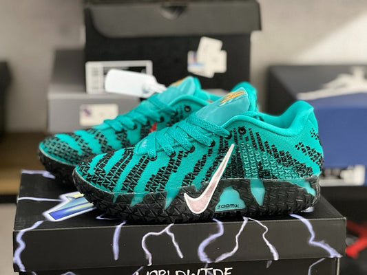 Nike Kyrie 4 Aqua Teal Black ZoomX Basketball Sneakers
