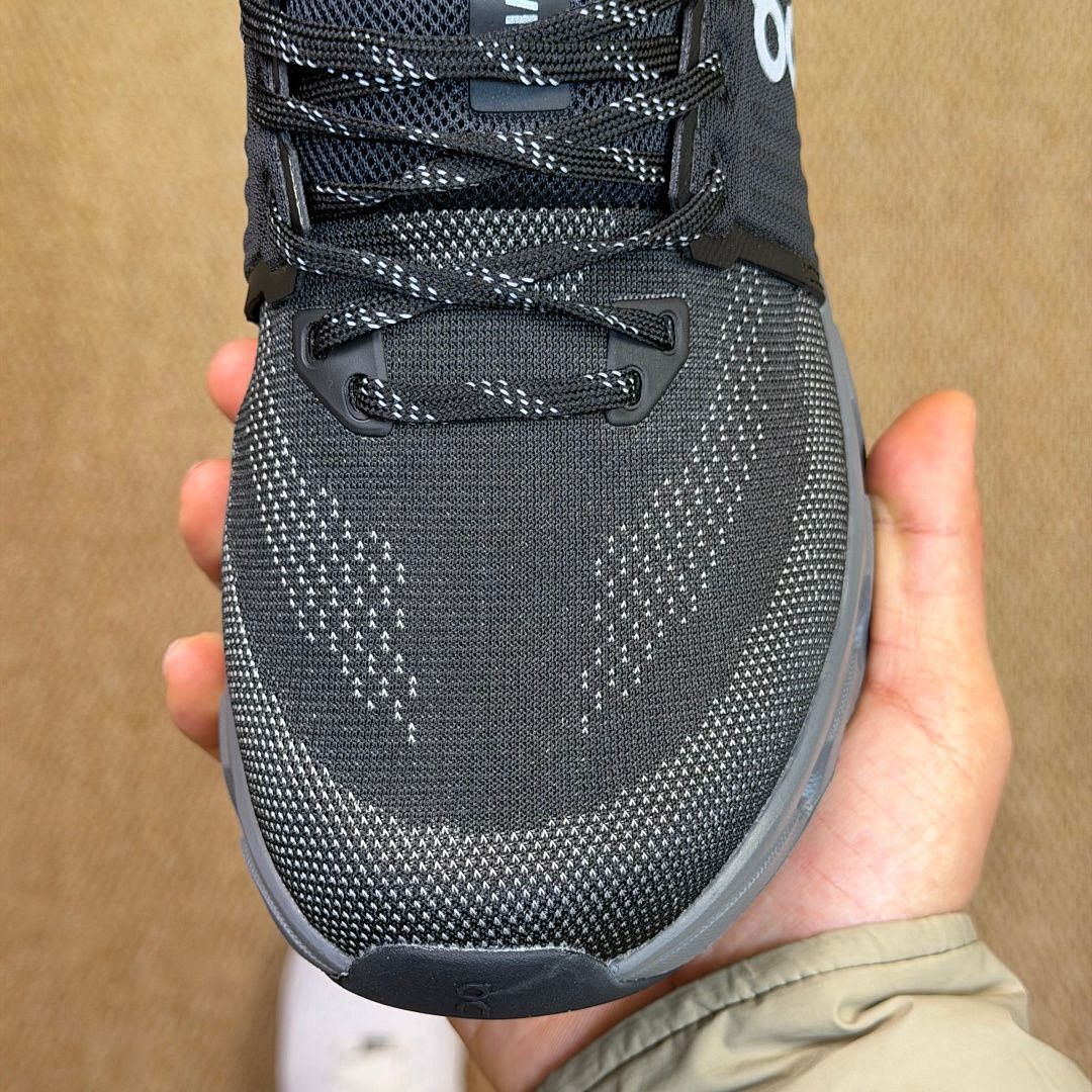 On Running Cloudmonster 2 Performance Cushioned Running Shoes - Black / Magnet