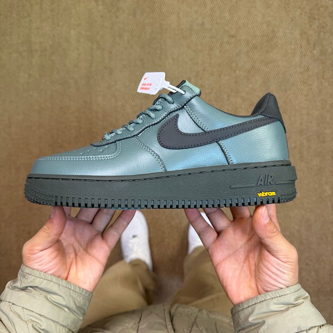 Nike Air Force 1 Low Platform Vibram 'Dusty Green Obsidian'