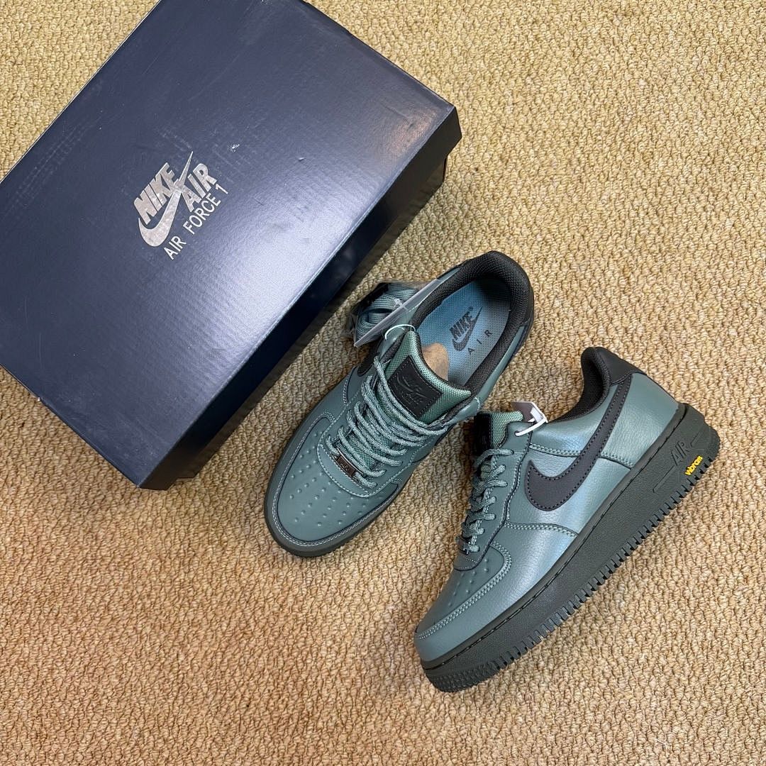 Nike Air Force 1 Low Platform Vibram 'Dusty Green Obsidian'
