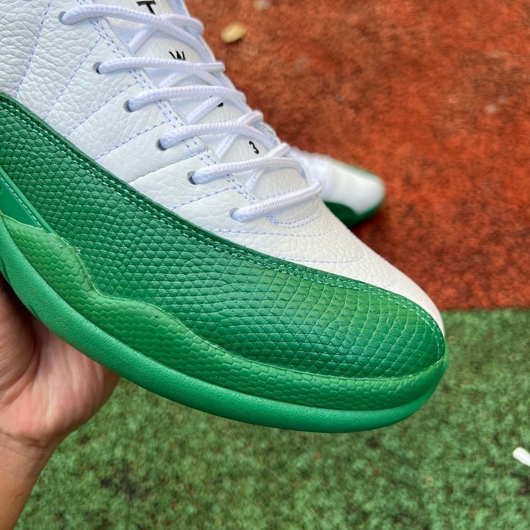 Air Jordan 12 Retro Lucky Green White Green Basketball Sneakers Men's Shoes CT8013-113