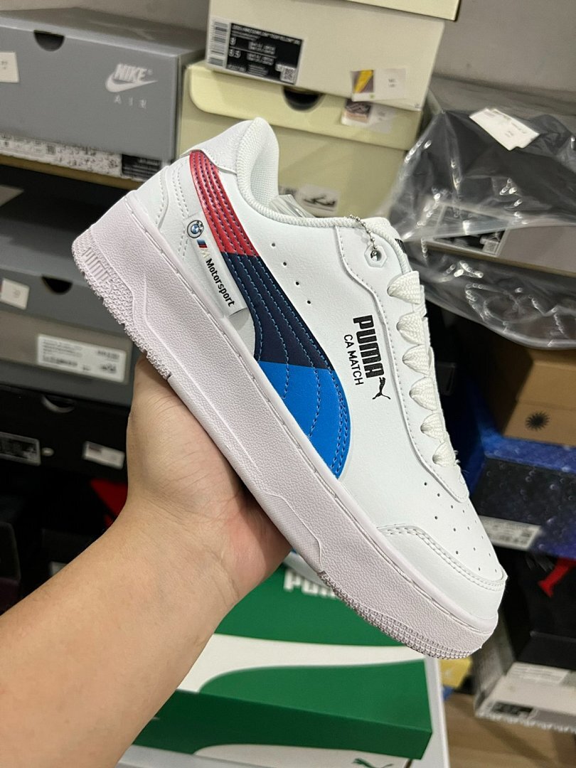 Puma BMW M Motorsport CA Match White Trainers Shoes Sneakers 307393_01