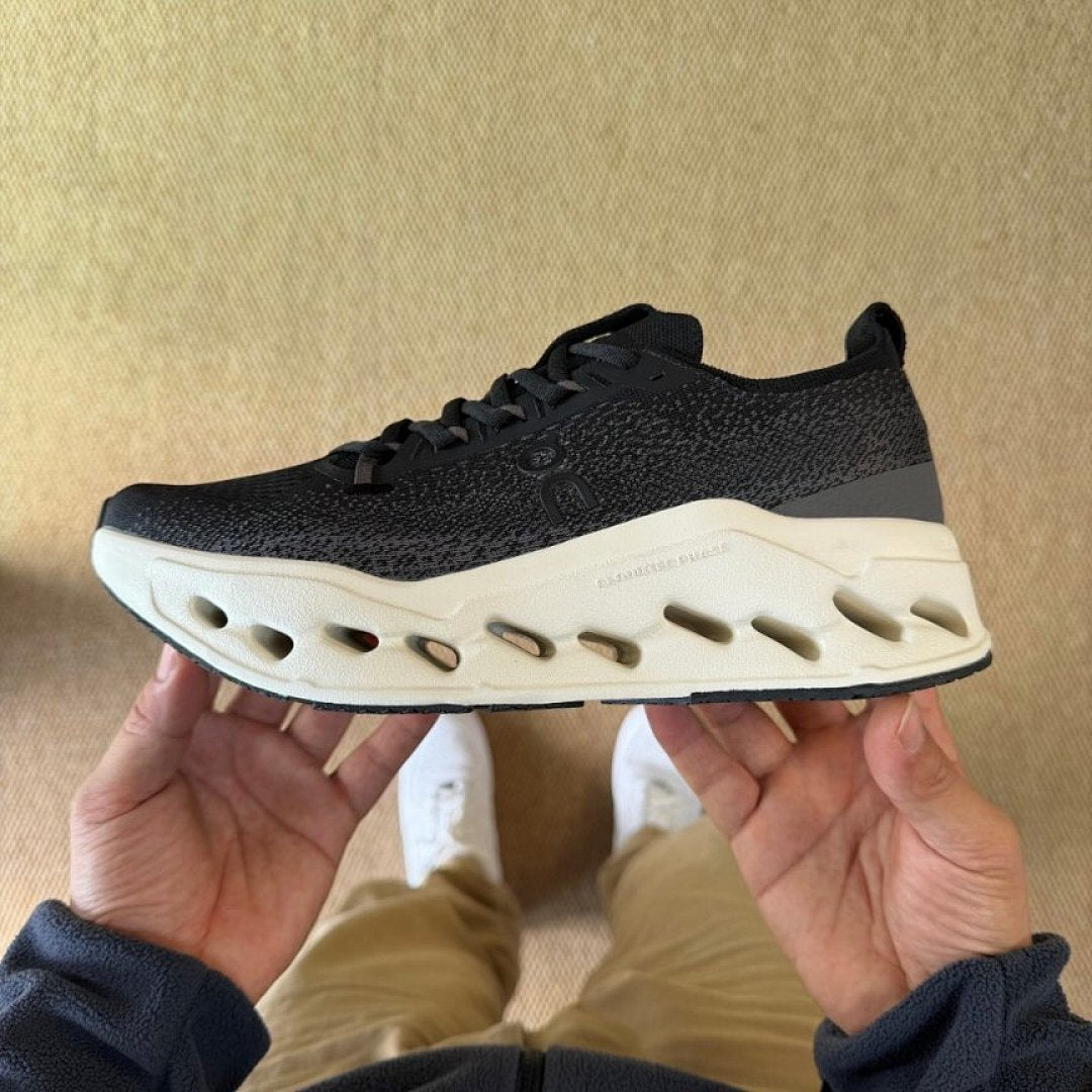 On Running Cloudmonster Cushioned Running Shoes Black Undyed
