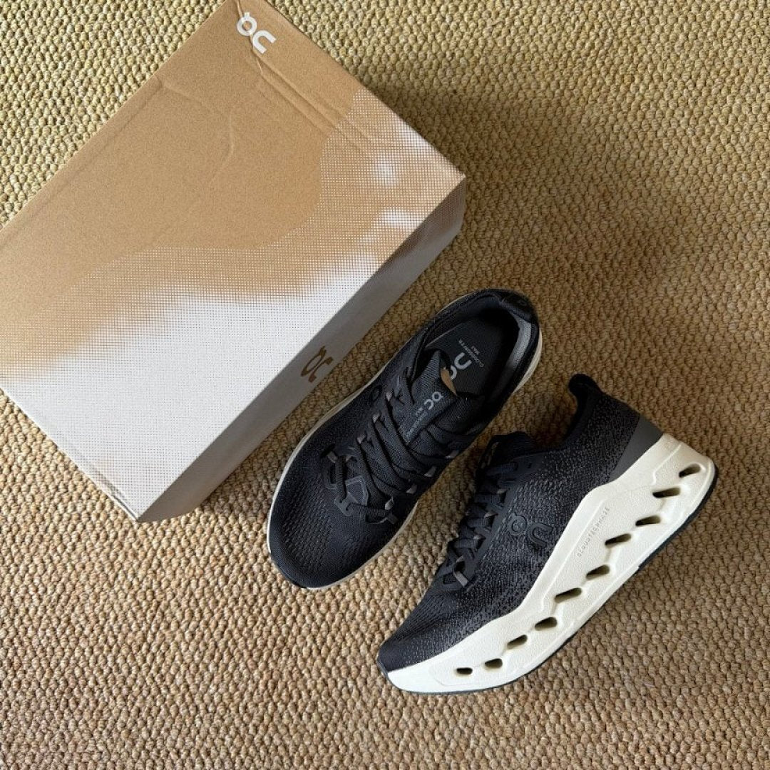On Running Cloudmonster Cushioned Running Shoes Black Undyed