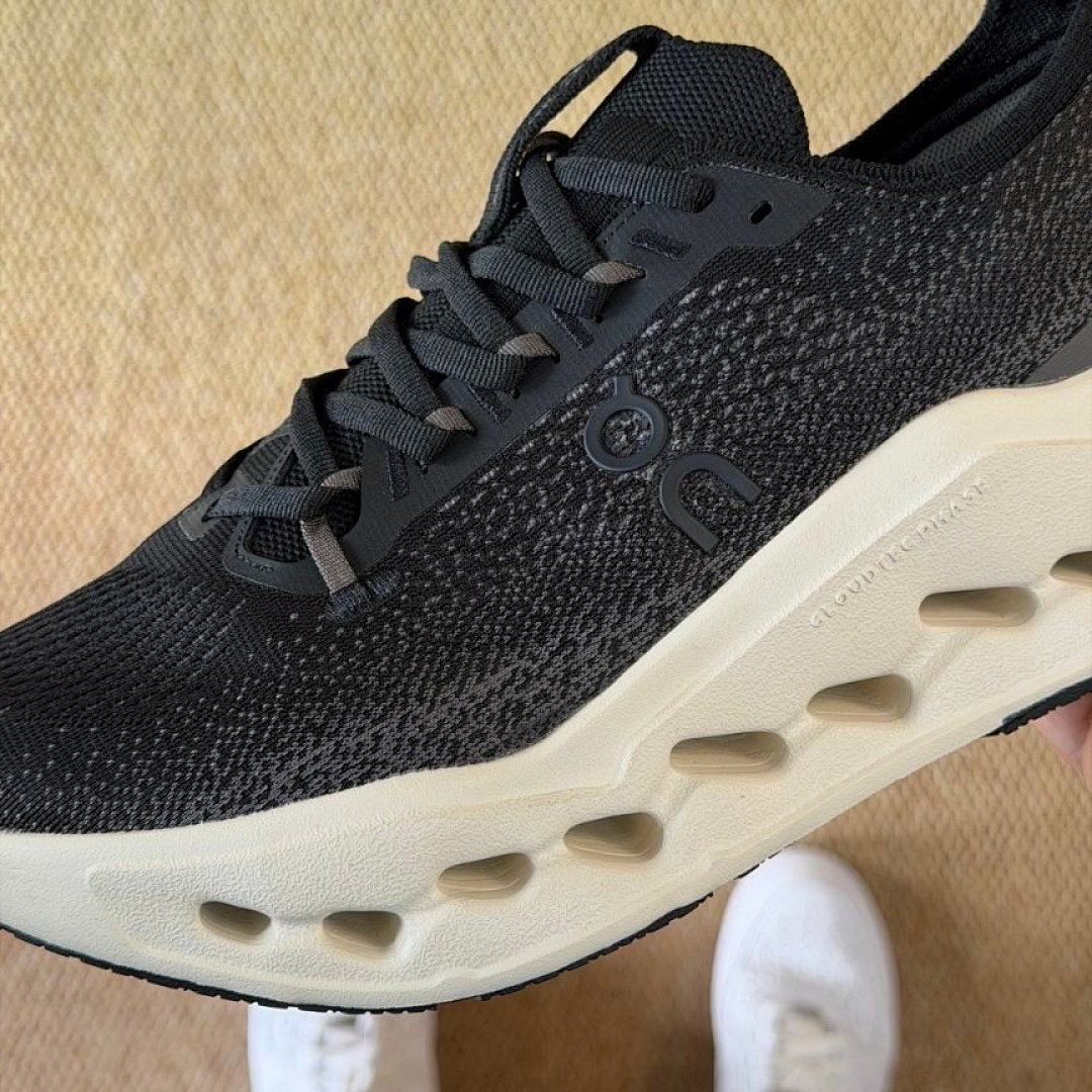 On Running Cloudmonster Cushioned Running Shoes Black Undyed
