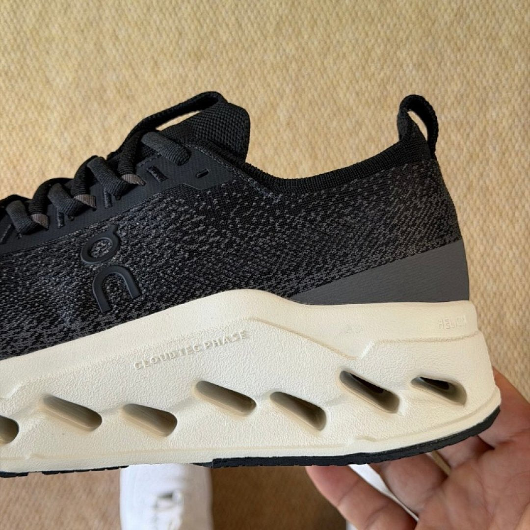 On Running Cloudmonster Cushioned Running Shoes Black Undyed