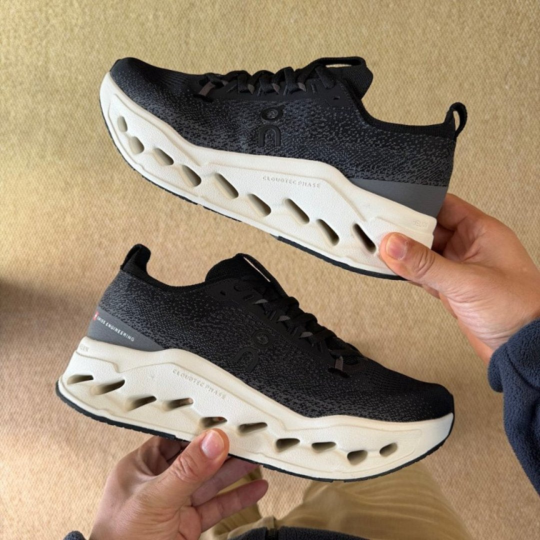 On Running Cloudmonster Cushioned Running Shoes Black Undyed