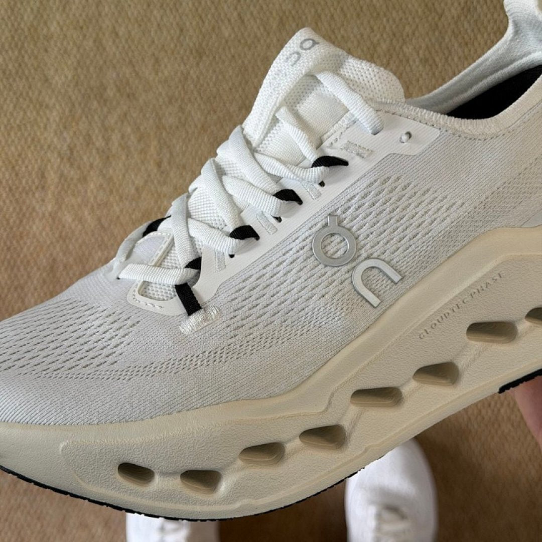 On Running Cloudmonster Phase Undyed White Cushioned Road Running Shoes