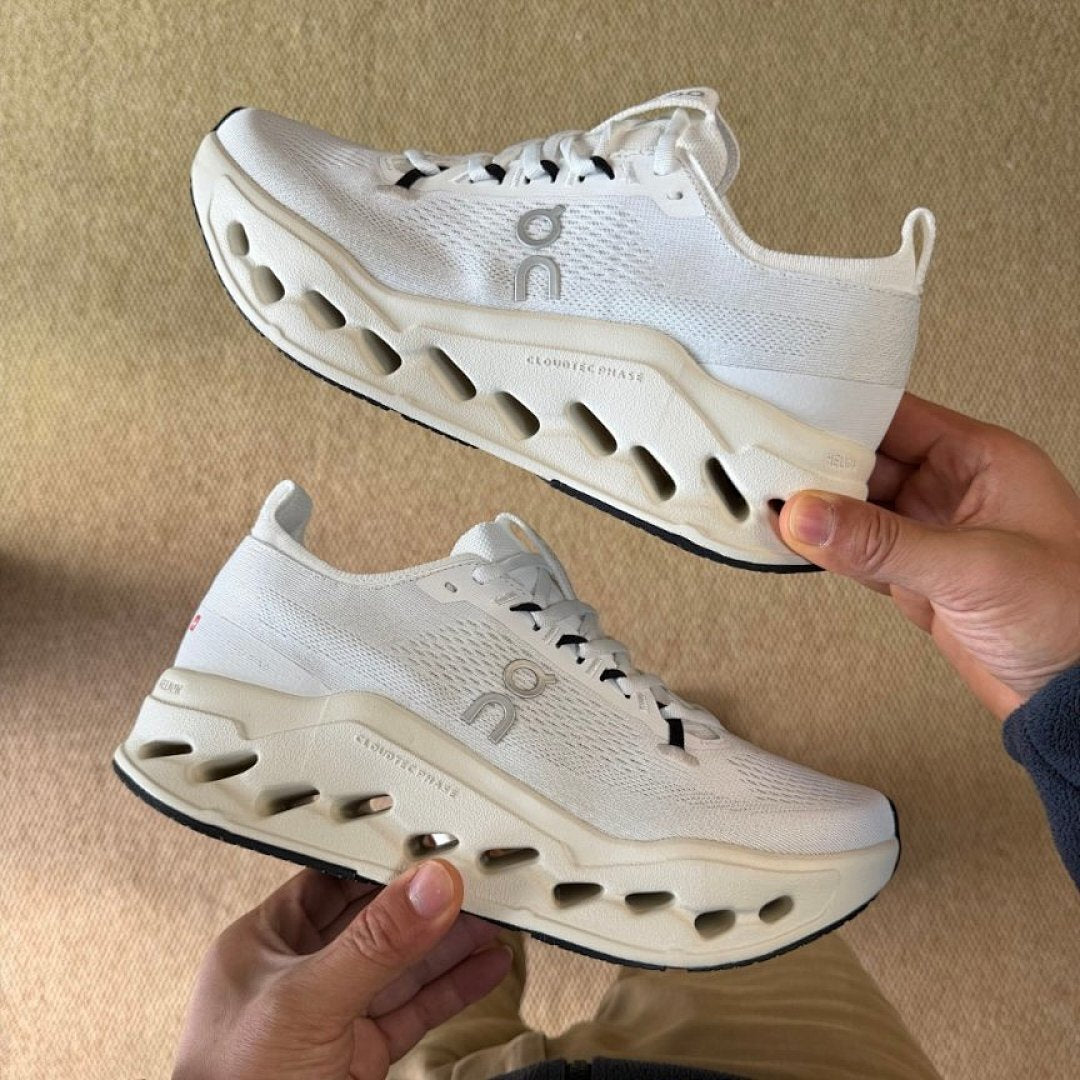 On Running Cloudmonster Phase Undyed White Cushioned Road Running Shoes