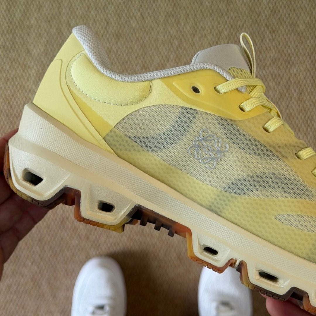On Cloudmonster Running Shoes - Lemon Frost Pale Yellow Max Cushion Performance Trainers