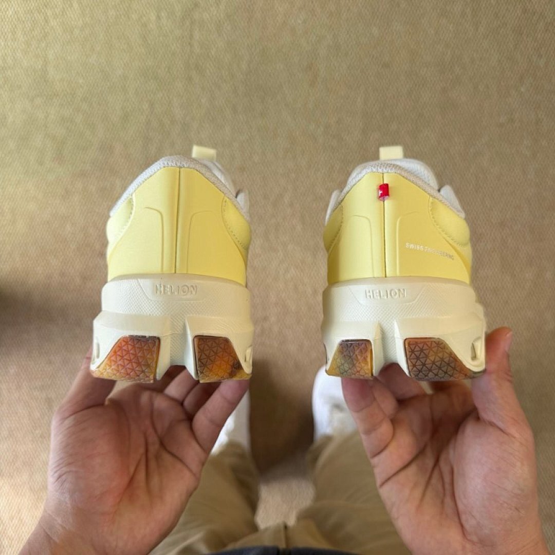 On Cloudmonster Running Shoes - Lemon Frost Pale Yellow Max Cushion Performance Trainers