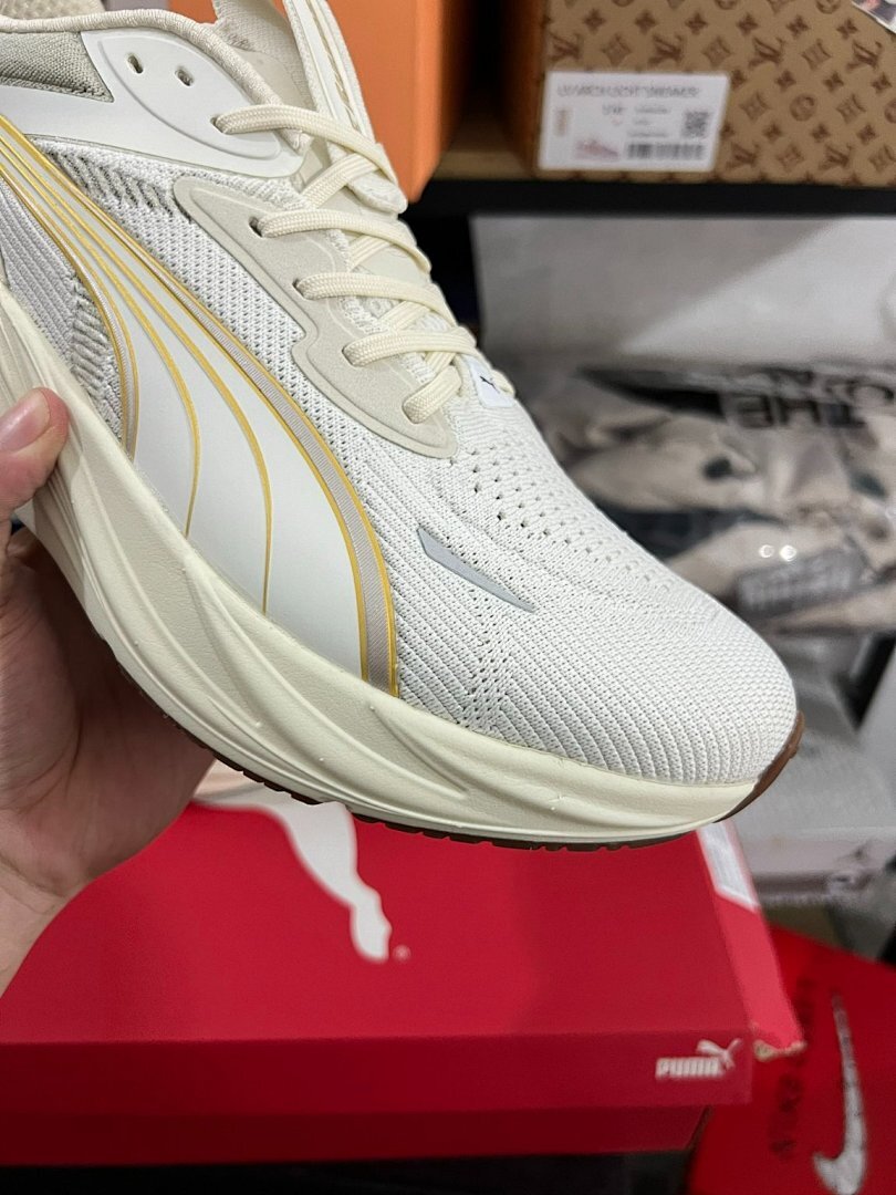 PUMA ForeverRun NITRO Running Shoes - Pristine Team Gold (377699-02) | Cushioned Performance Trainers