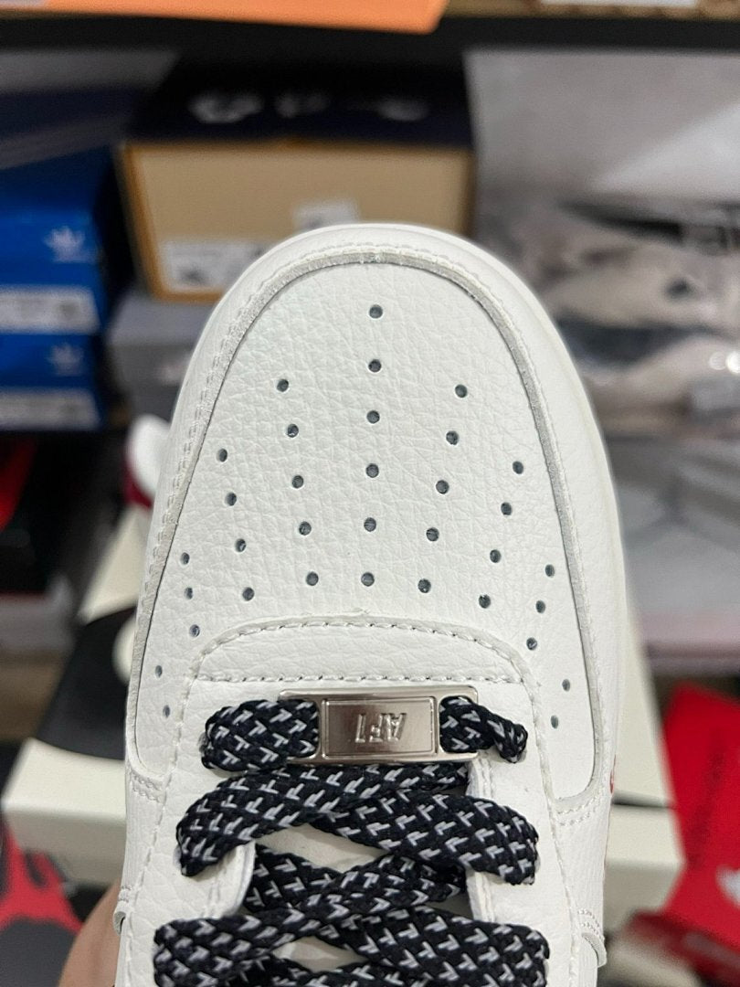 Nike Air Force 1 Low White Red Black Dragon Special Edition Sneakers