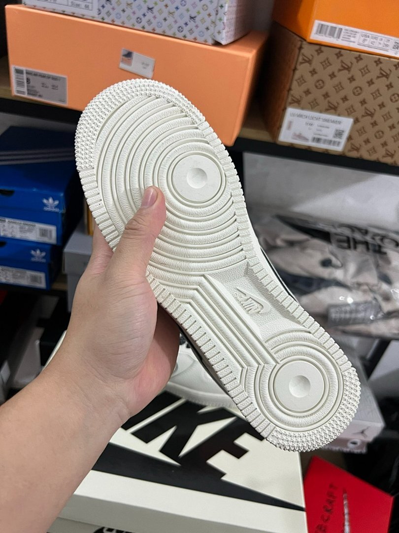 Nike Air Force 1 Low White Red Black Dragon Special Edition Sneakers