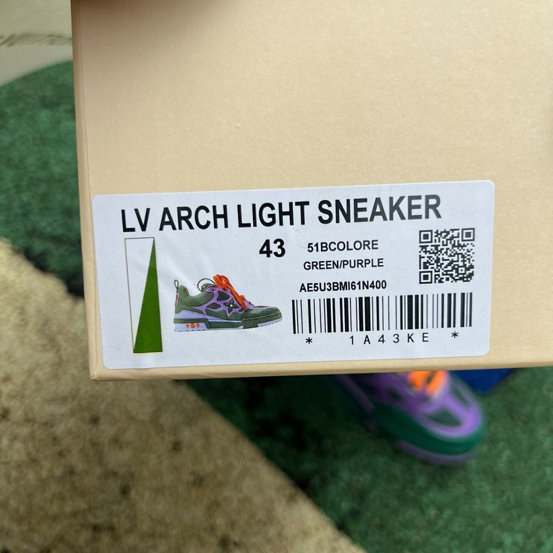 Louis Vuitton LV Runner Tatic Purple Green Orange Sneakers