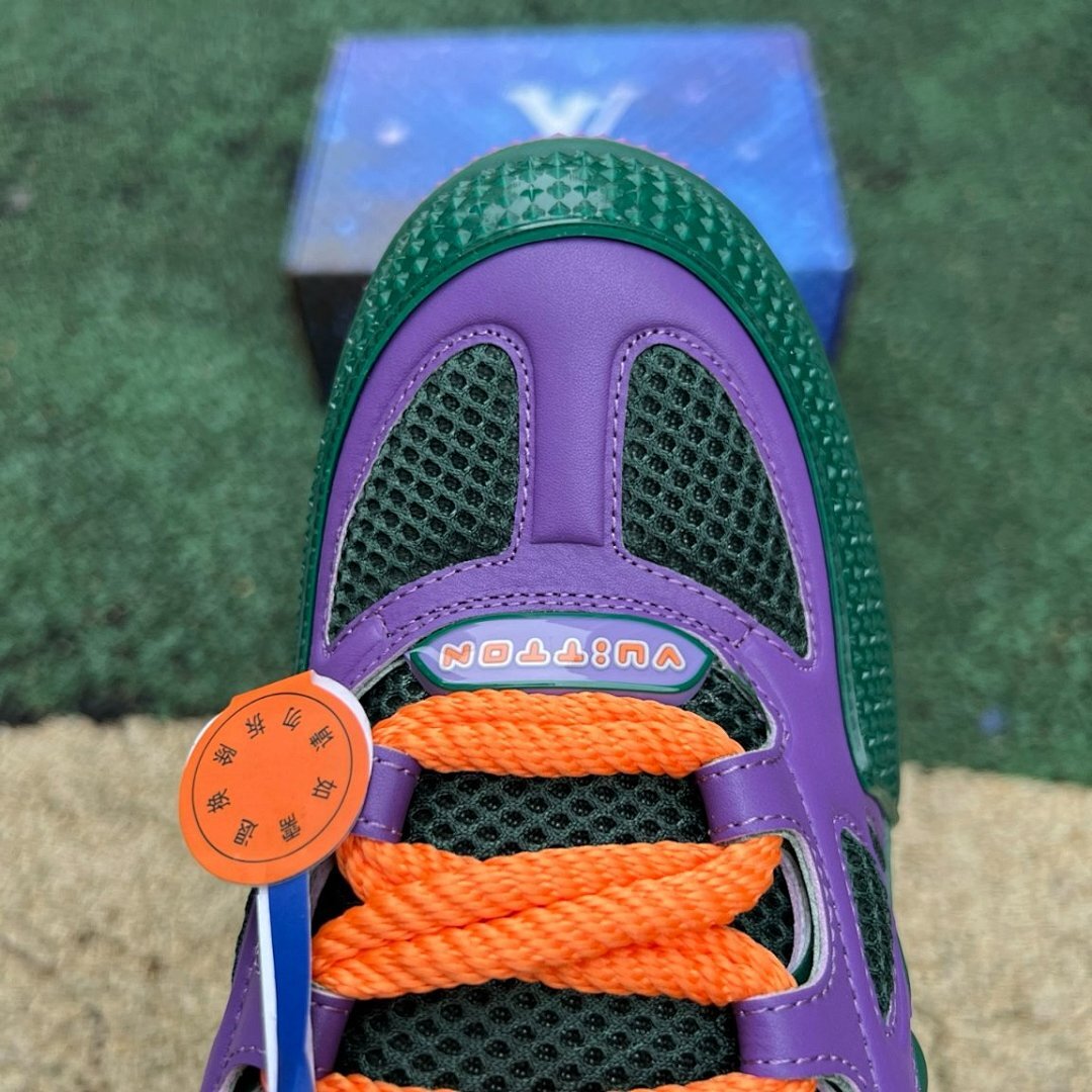 Louis Vuitton LV Runner Tatic Purple Green Orange Sneakers