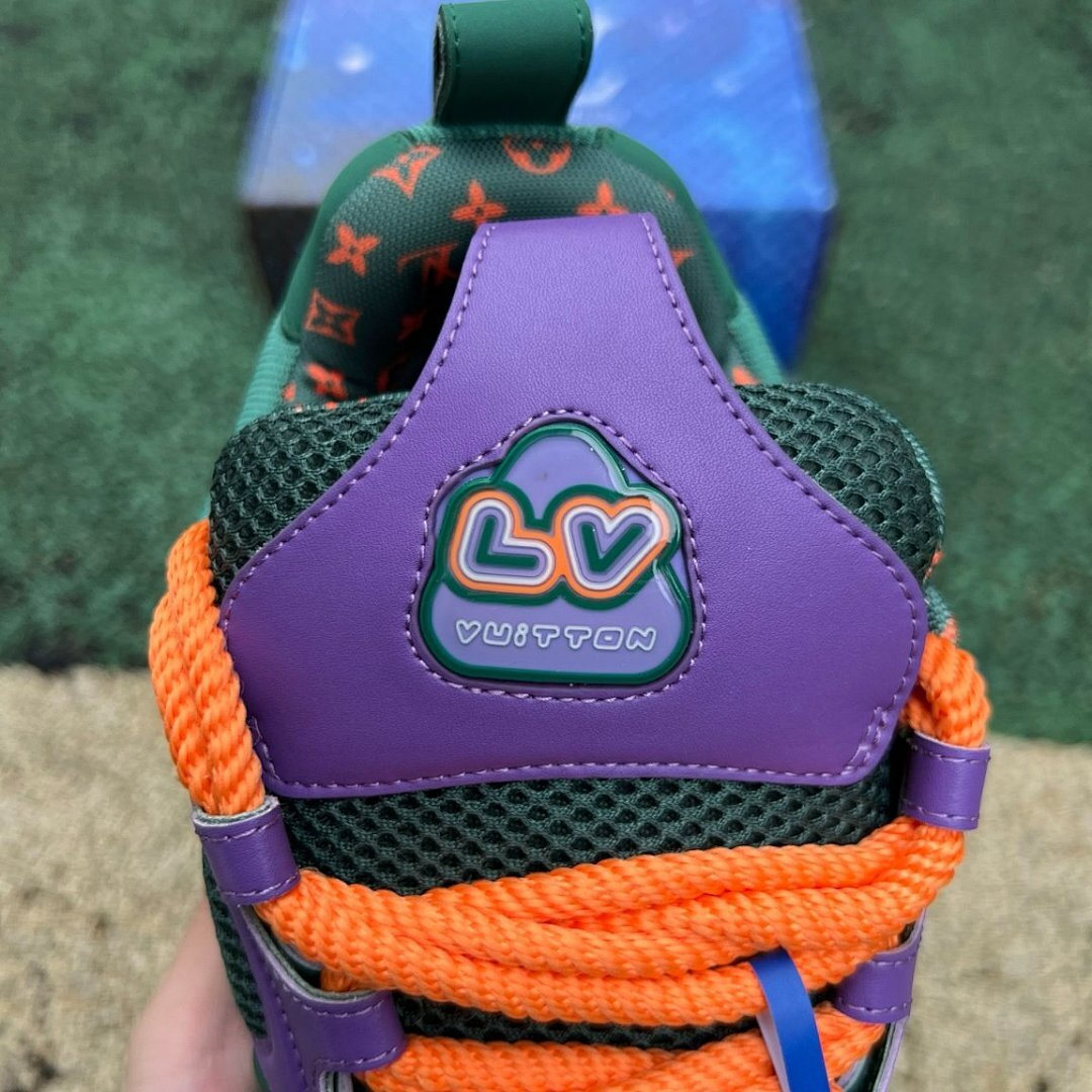 Louis Vuitton LV Runner Tatic Purple Green Orange Sneakers