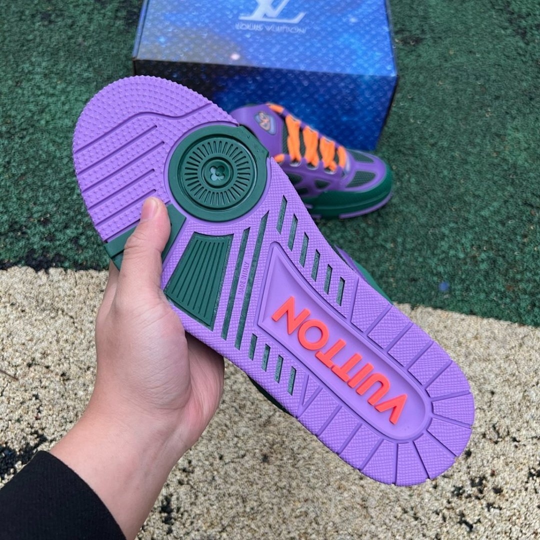 Louis Vuitton LV Runner Tatic Purple Green Orange Sneakers