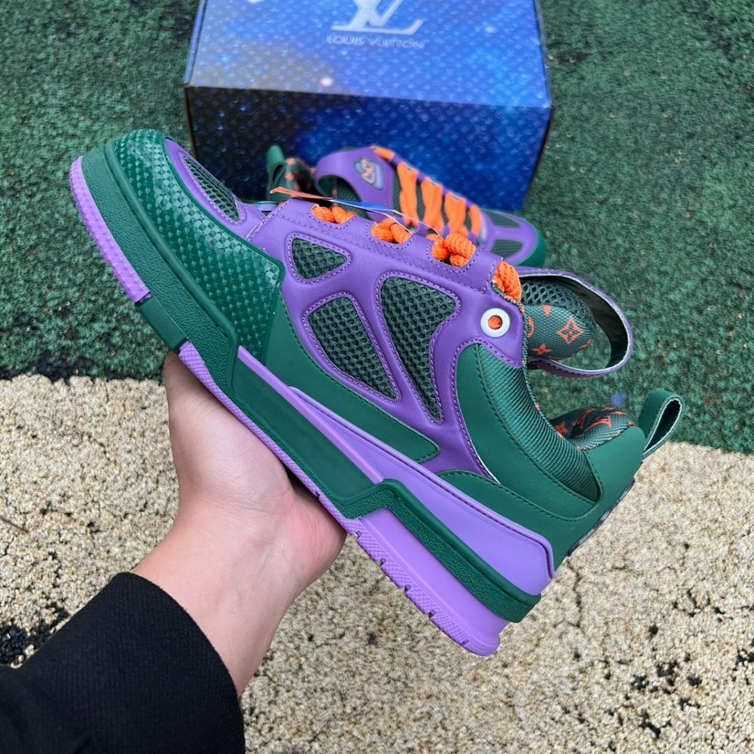 Louis Vuitton LV Runner Tatic Purple Green Orange Sneakers
