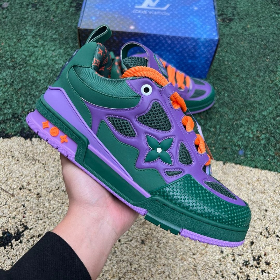 Louis Vuitton LV Runner Tatic Purple Green Orange Sneakers