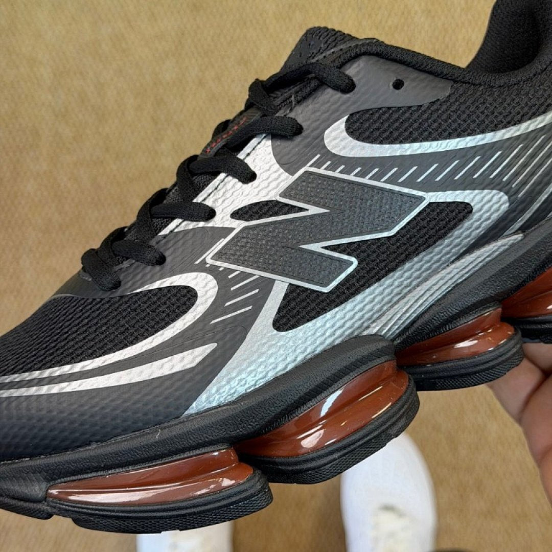 New Balance Black Silver Metallic Pod Sole Runner Sneakers