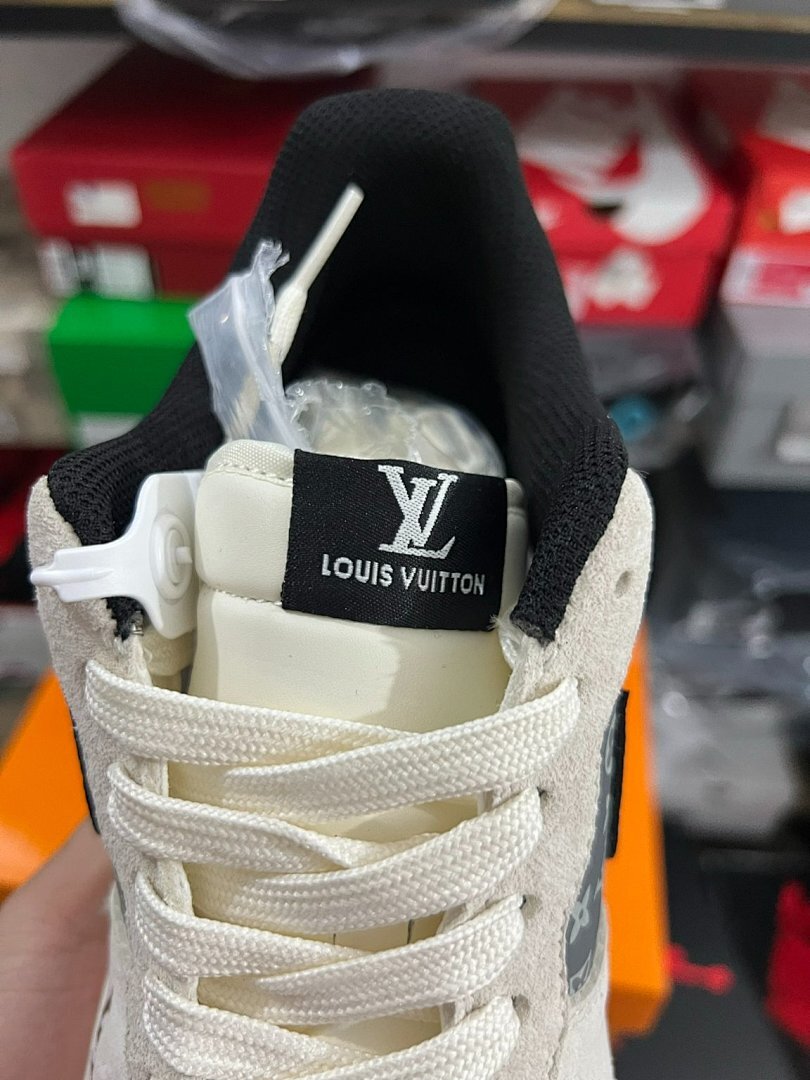 Louis Vuitton x Nike Air Force 1 Low Virgil Abloh White Black Sail Luxury Sneakers