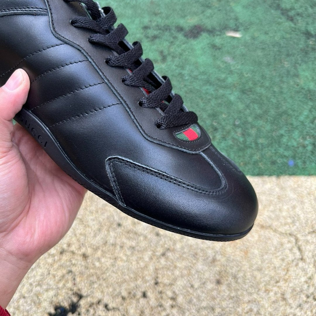 Gucci x adidas Gazelle Black Leather Sneakers