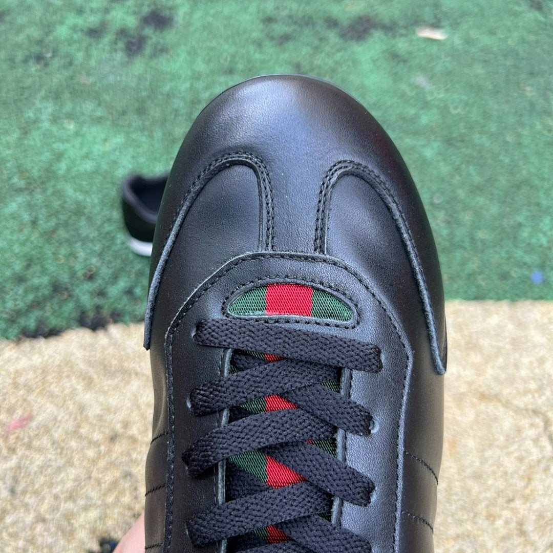Gucci x adidas Gazelle Black Leather Sneakers