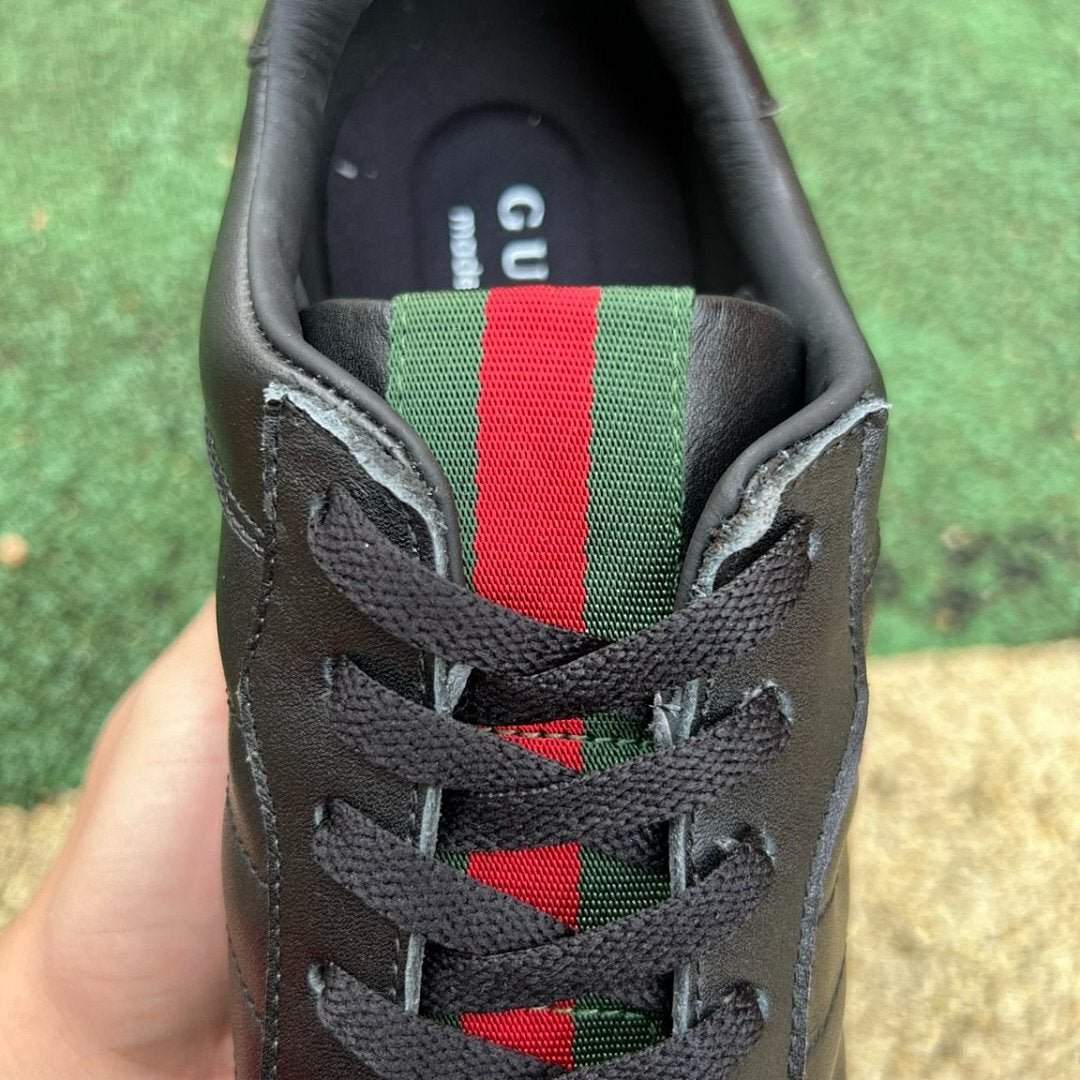 Gucci x adidas Gazelle Black Leather Sneakers