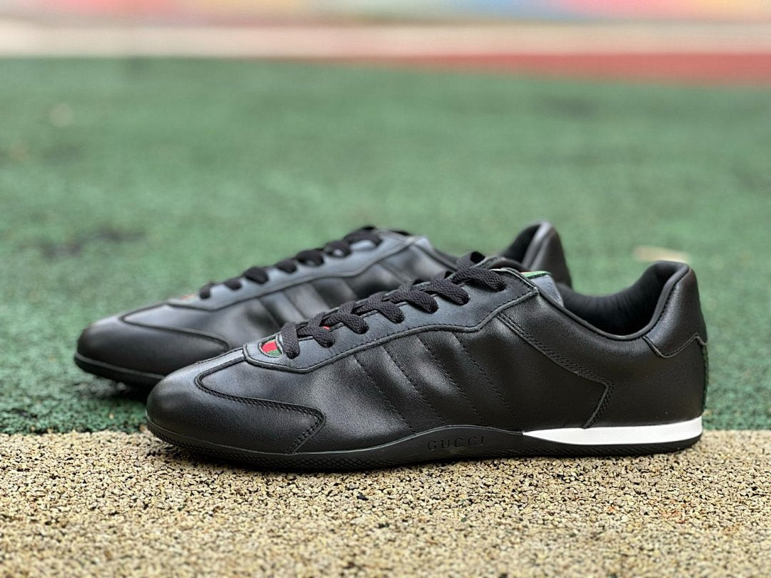 Gucci x adidas Gazelle Black Leather Sneakers