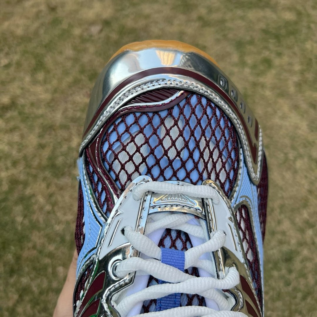 Bottega Veneta Orbit Sneakers Periwinkle Light Blue Silver Metallic Mesh Trainers 765410 V2P50 4914