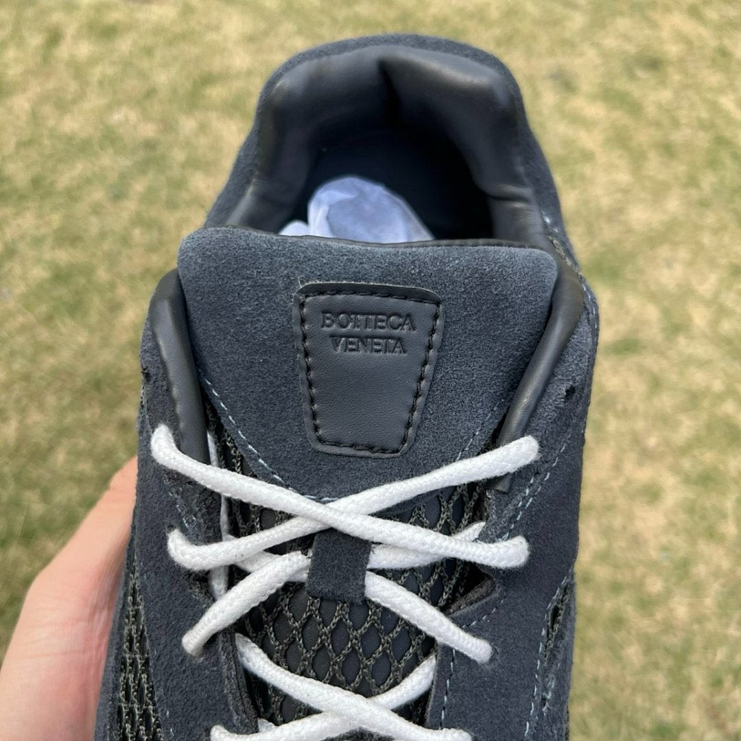 Brandblack Tango Anthracite Dark Grey Mesh Suede Lifestyle Running Sneakers