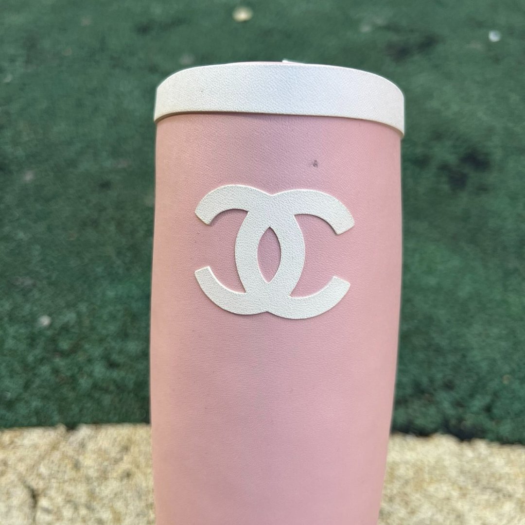 Chanel Pink Rubber Rain Boots G20147 White Toe Cap